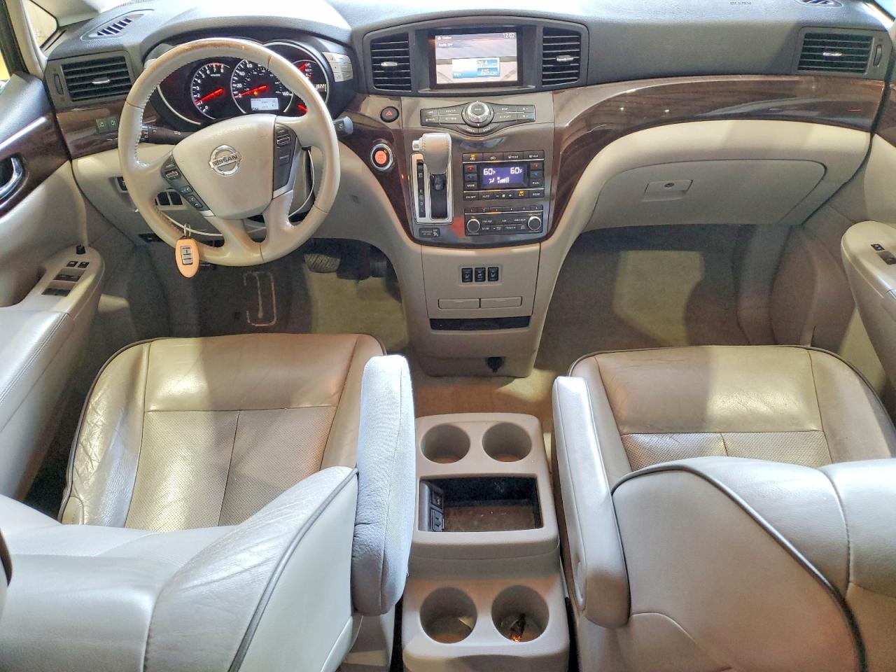 2013 Nissan Quest 3.5 S White vin: JN8AE2KP0D9066033