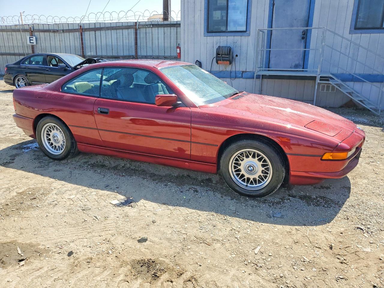 1991 Bmw 850 I Automatic Burgundy vin: WBAEG2310MCB72020