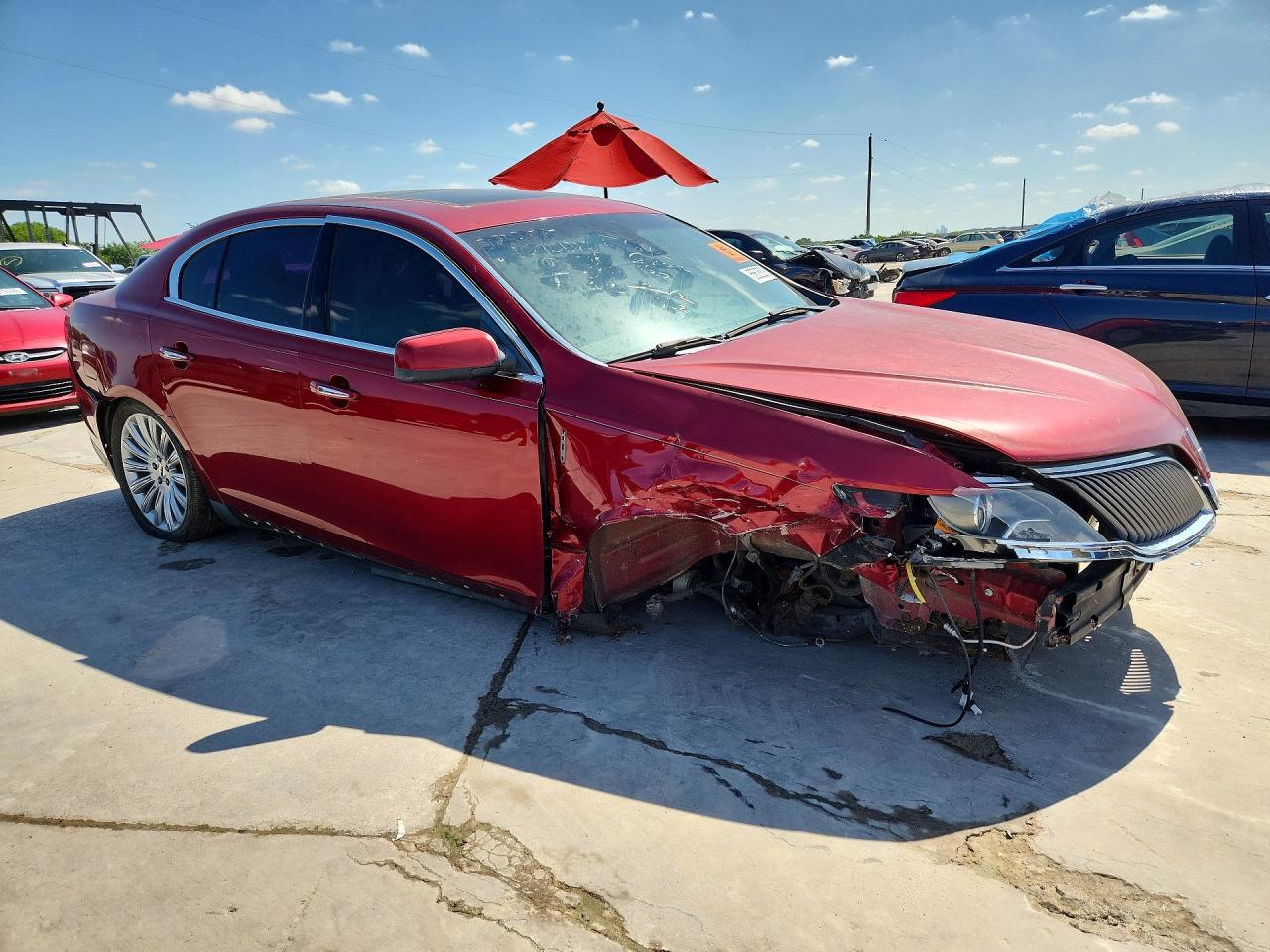 2013 Lincoln Mks Red vin: 1LNHL9DK1DG605373