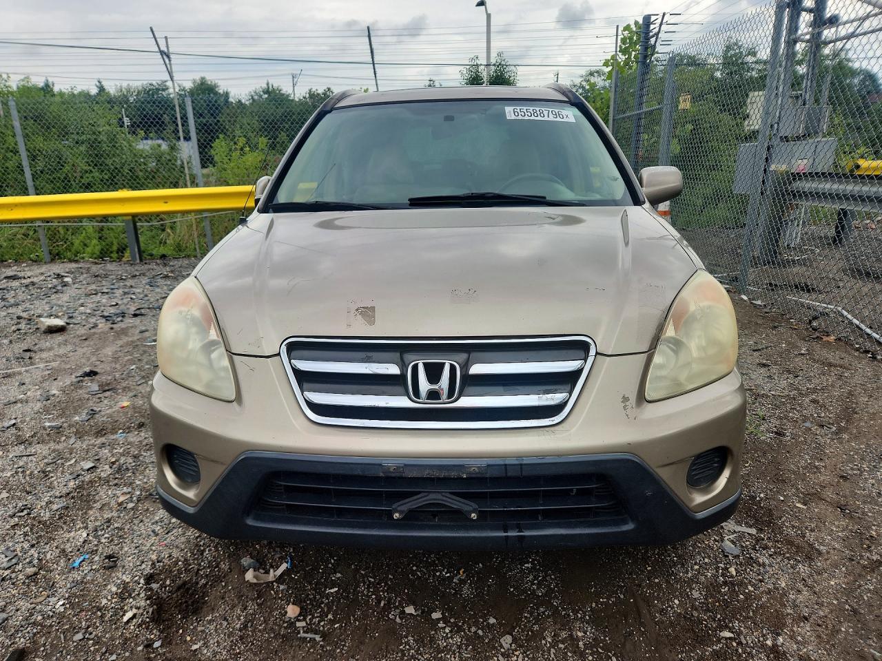 2006 Honda Cr-v Se Gold vin: SHSRD78976U422258