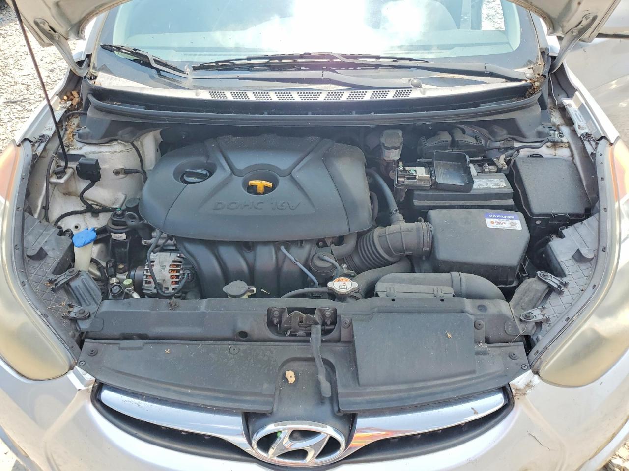 2012 Hyundai Elantra Limited Silver vin: KMHDH4AE6CU281631