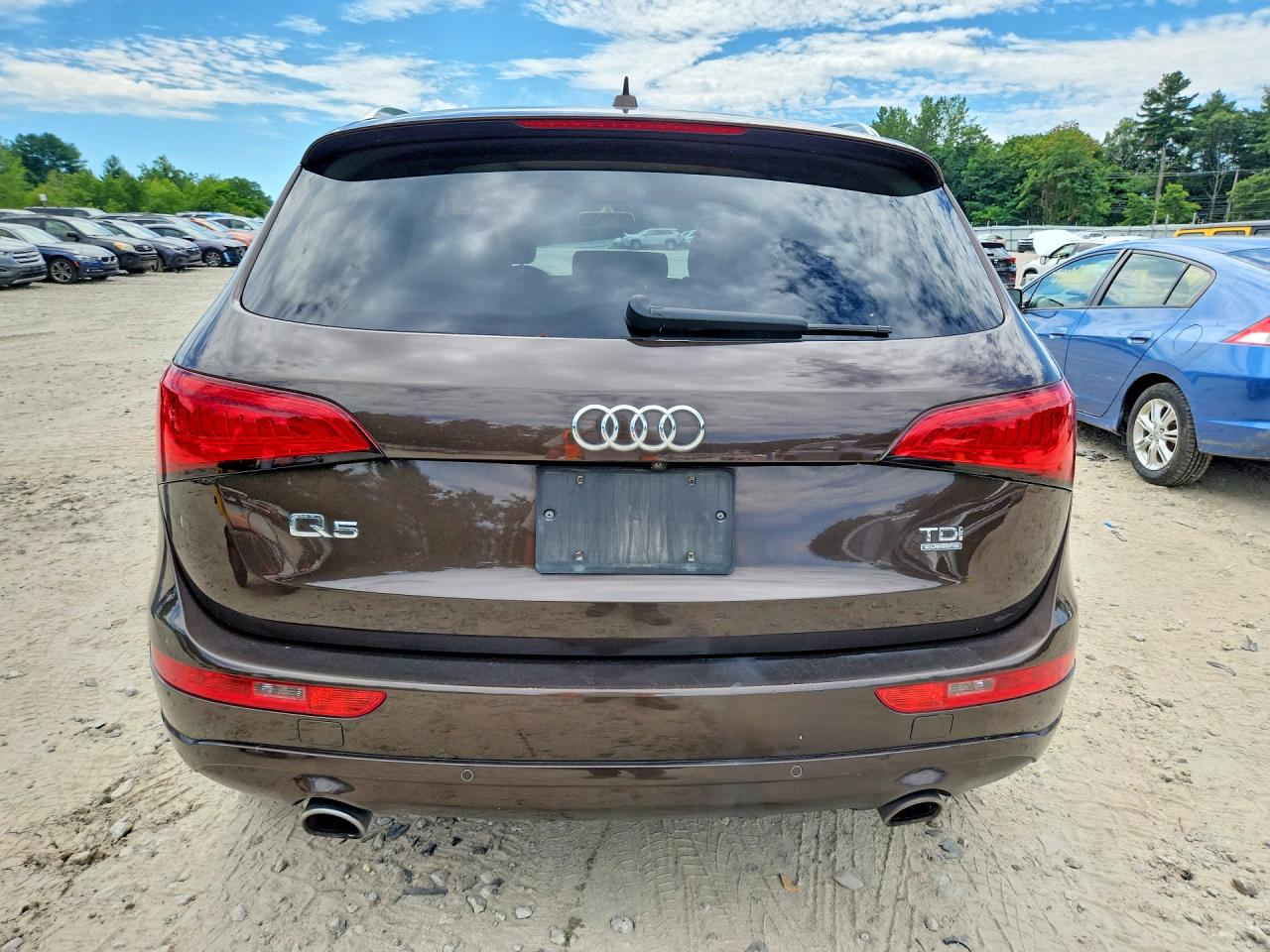2014 Audi Q5 Tdi Premium Plus Brown vin: WA1CMAFP4EA096755