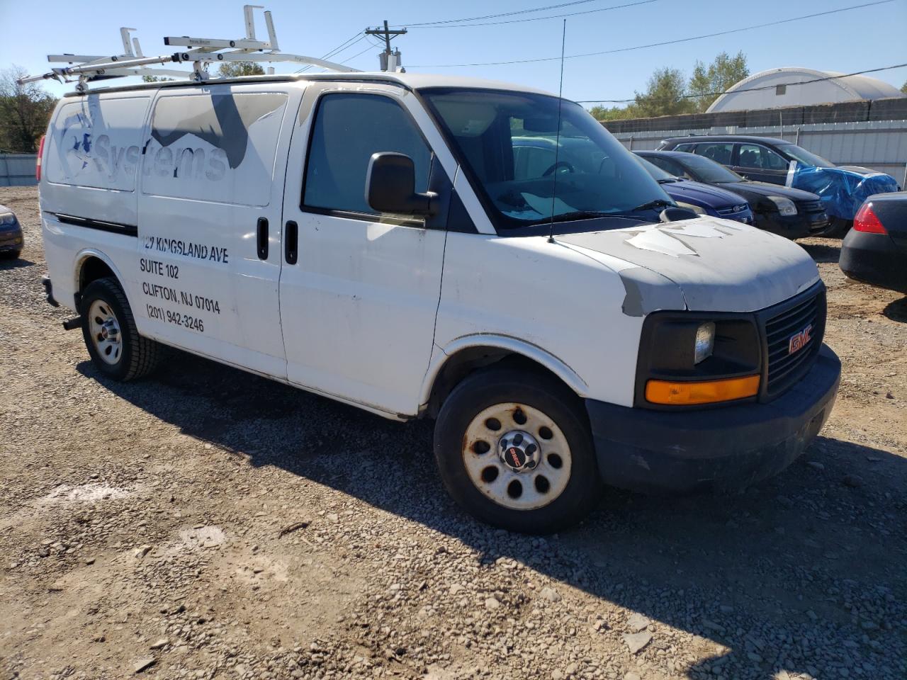 2010 Gmc Savana G1500 White vin: 1GTUHAD42A1139409
