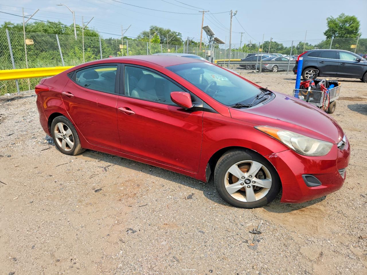 2013 Hyundai Elantra Gls Красный vin: 5NPDH4AEXDH434740