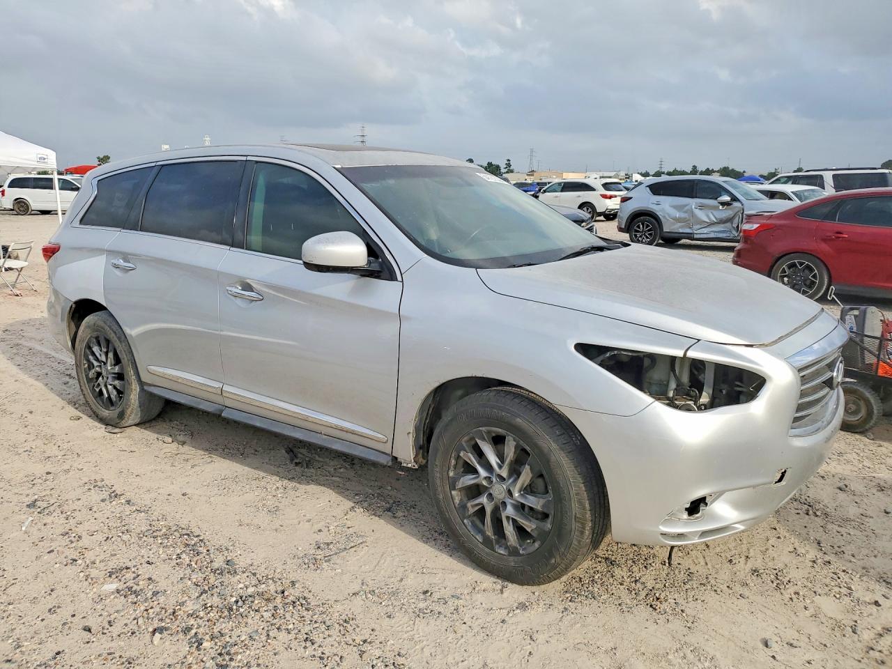 2013 Infiniti Jx35 Base Silver vin: 5N1AL0MN7DC348542