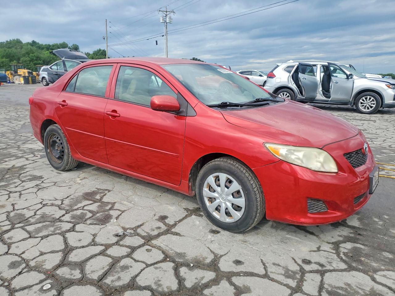 2010 Toyota Corolla Le Red vin: 1NXBU4EE9AZ225225