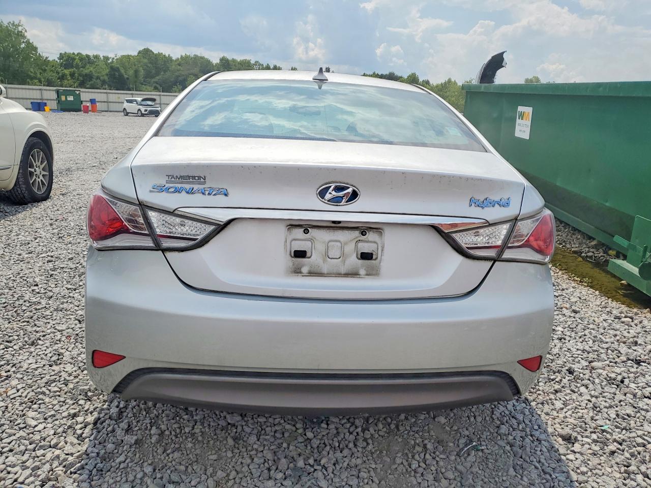 2014 Hyundai Sonata Hybrid Silver vin: KMHEC4A49EA114288