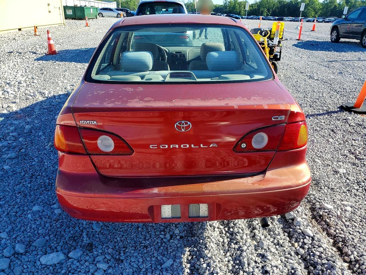 2001 Toyota Corolla Ce Red vin: 2T1BR12E01C432804