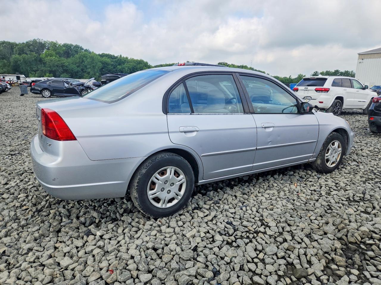 2002 Honda Civic Lx Silver vin: 2HGES155X2H539848