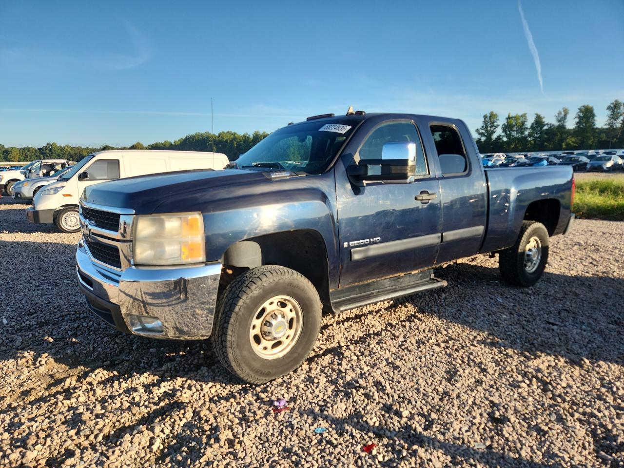 2007 Chevrolet Silverado K2500 Heavy Duty Blue vin: 1GCHK29K87E590006