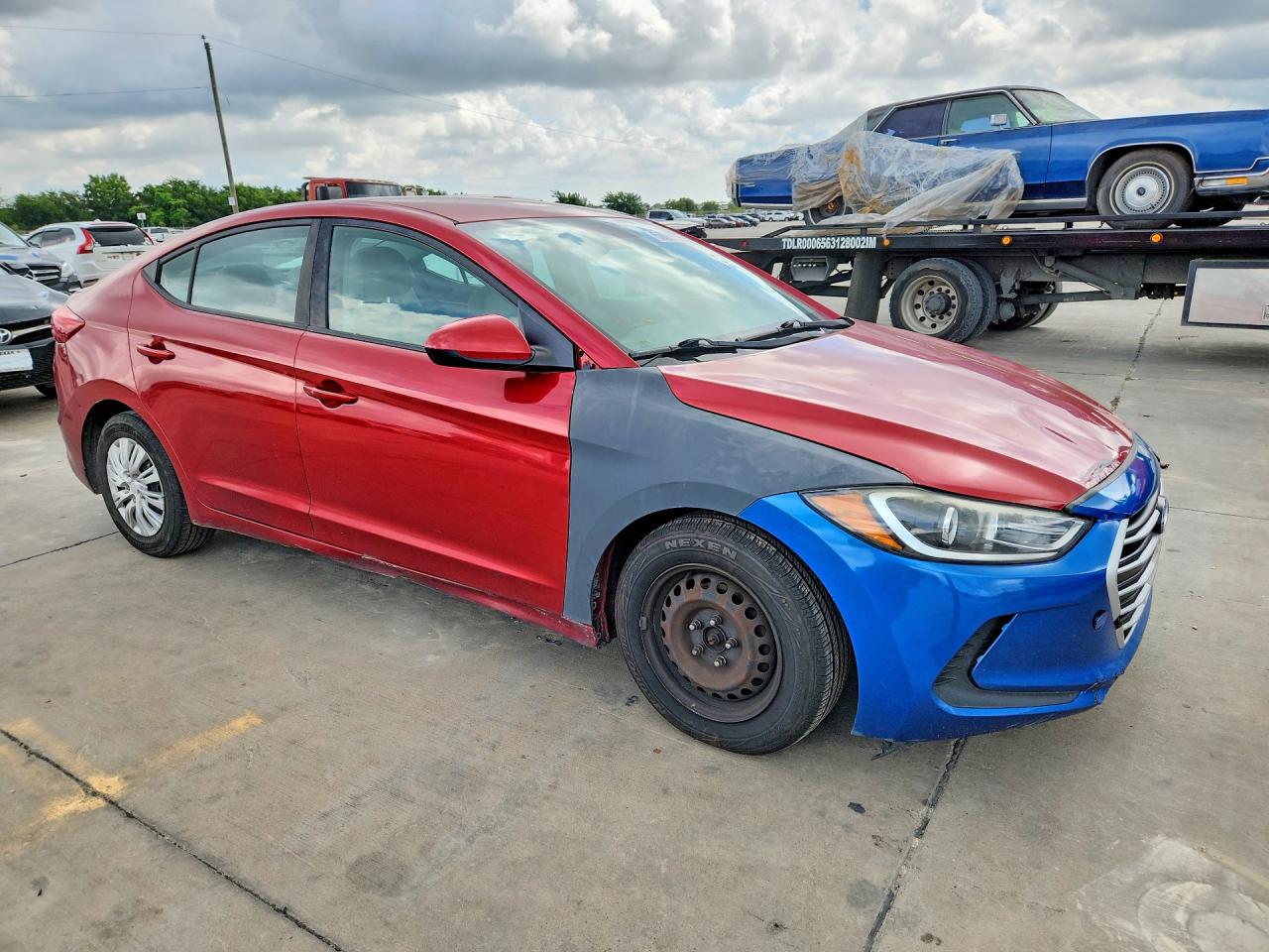 2017 Hyundai Elantra Se Red vin: 5NPD74LF5HH198237