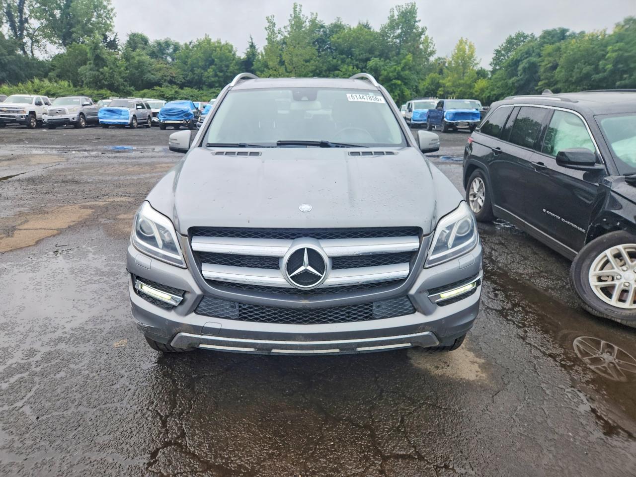 2014 Mercedes-benz Gl 450 4matic Silver vin: 4JGDF7CE1EA427751