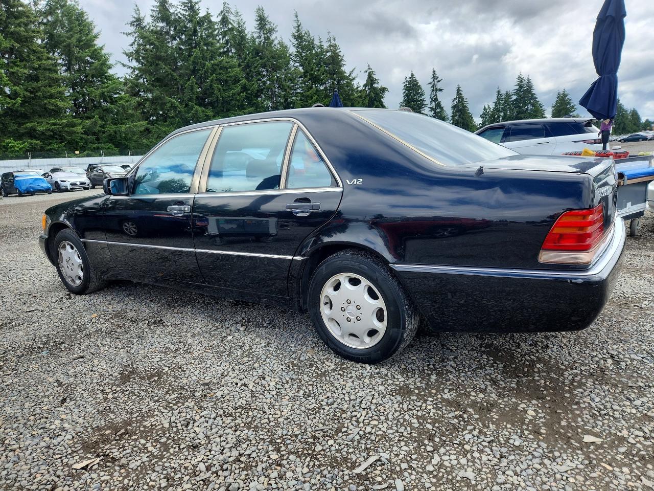 1993 Mercedes-benz 600 Sel Black vin: WDBGA57E2PA103644