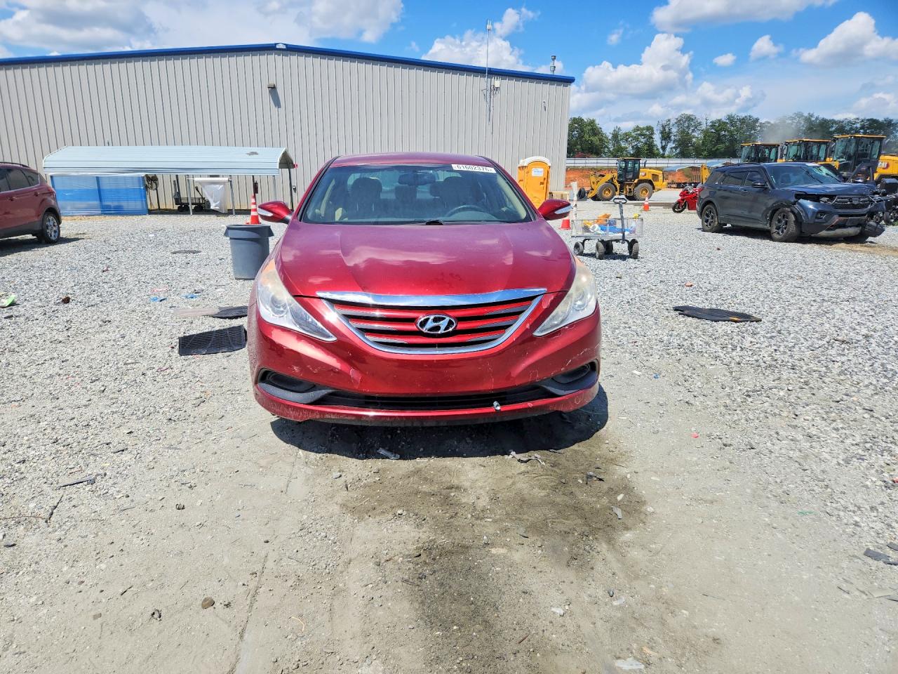 2014 Hyundai Sonata Gls Красный vin: 5NPEB4AC2EH928886