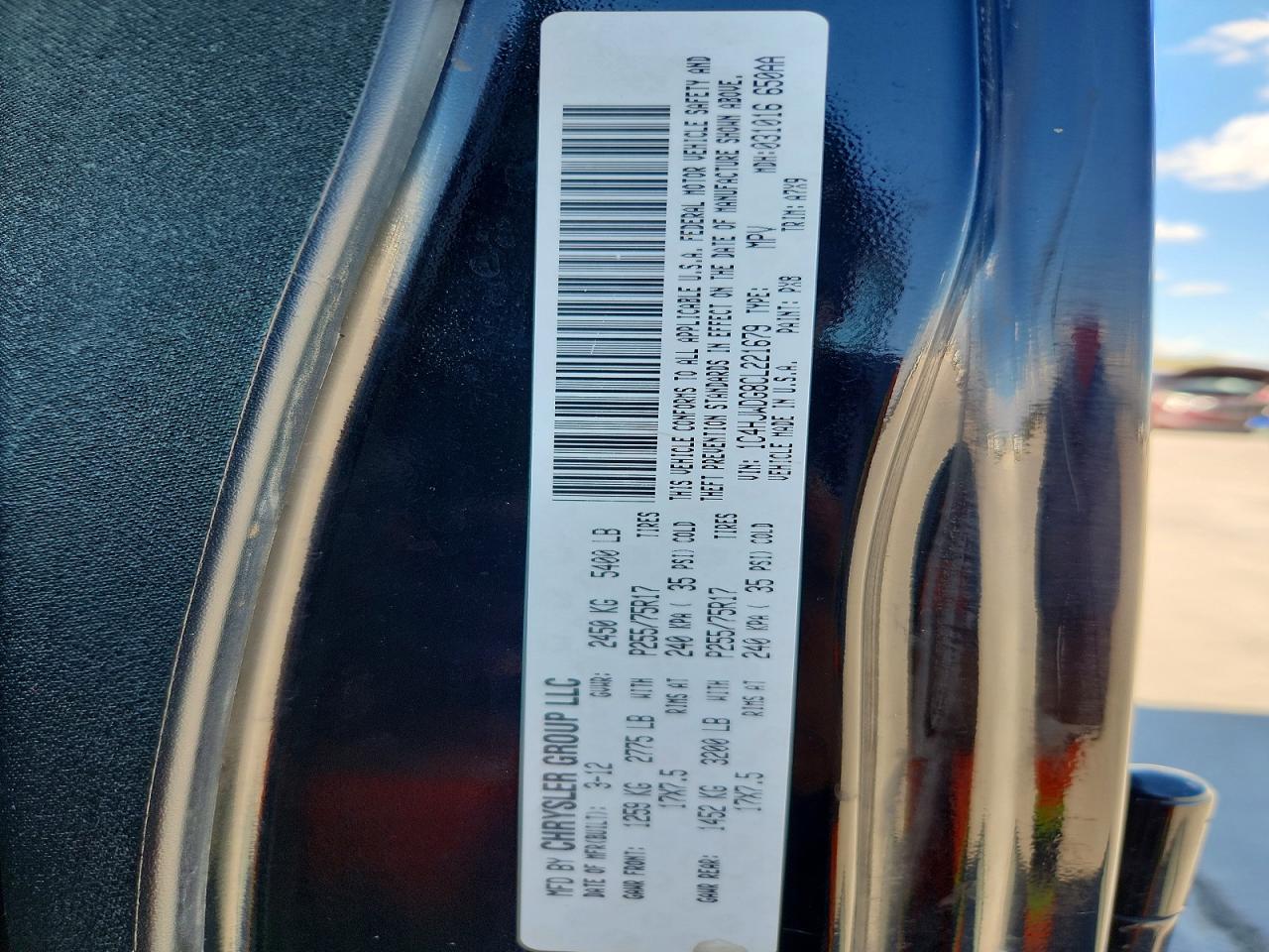 2012 Jeep Wrangler Unlimited Sport Black vin: 1C4HJWDG8CL221679