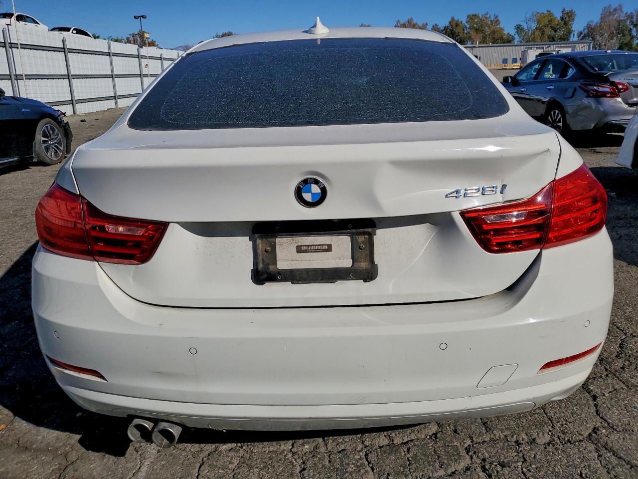 2015 Bmw 428 I Gran Coupe Sulev White vin: WBA4A9C53FGL85187