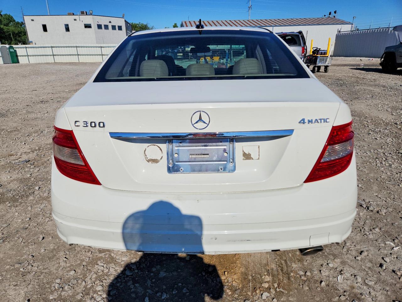 2010 Mercedes-benz C 300 4matic White vin: WDDGF8BB1AR106566