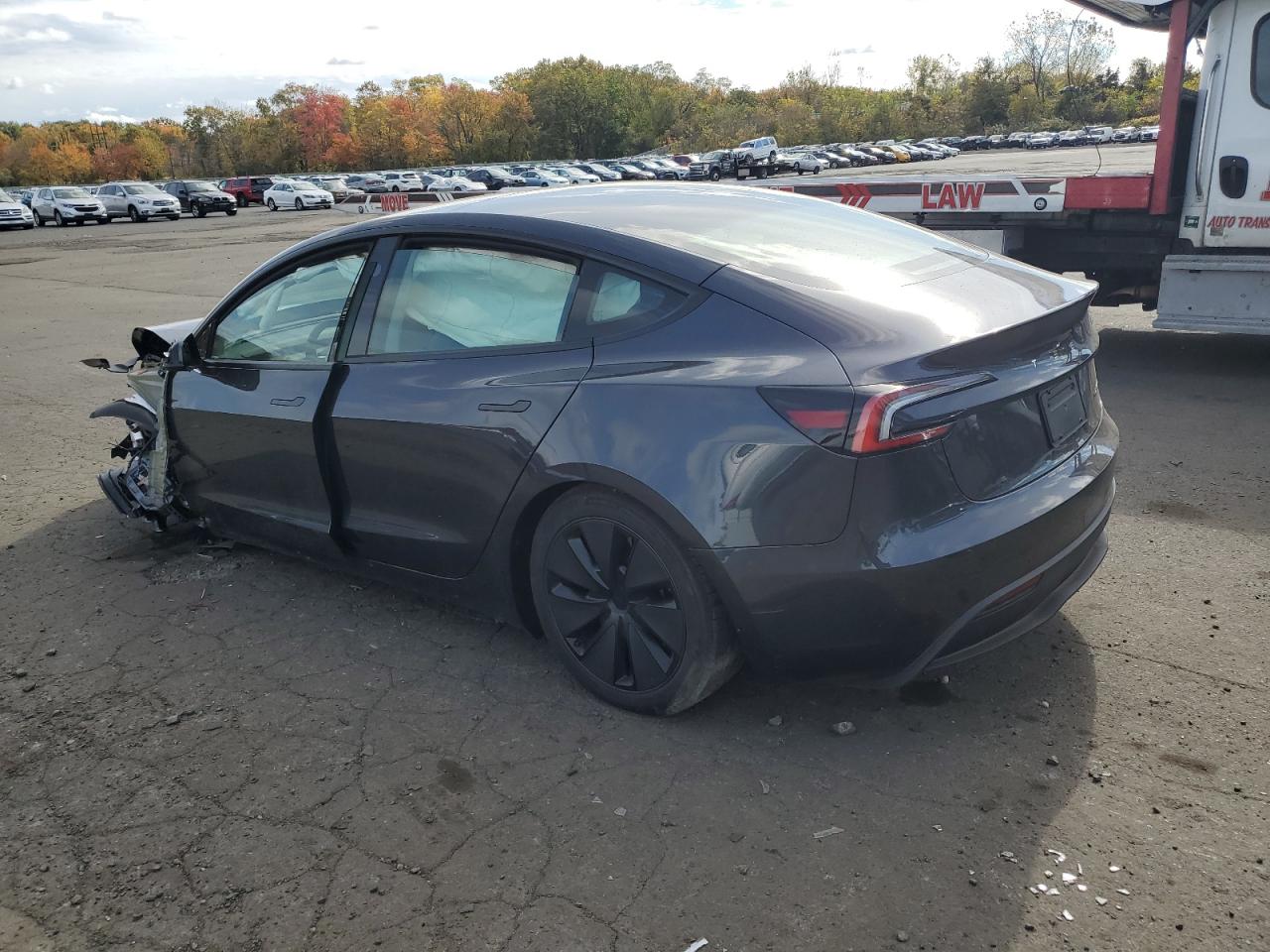 2024 Tesla Model 3 Серый vin: 5YJ3E1EB7RF740240