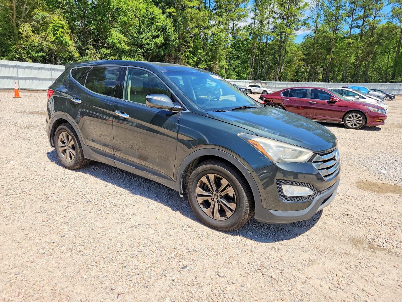 2013 Hyundai Santa Fe Sport 2.4l Green vin: 5XYZU3LB9DG035355
