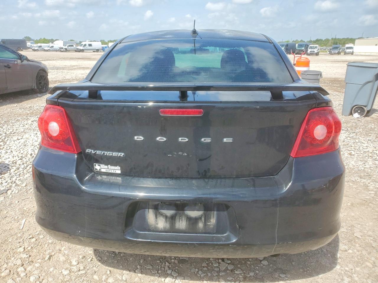 2014 Dodge Avenger Se Black vin: 1C3CDZABXEN130582