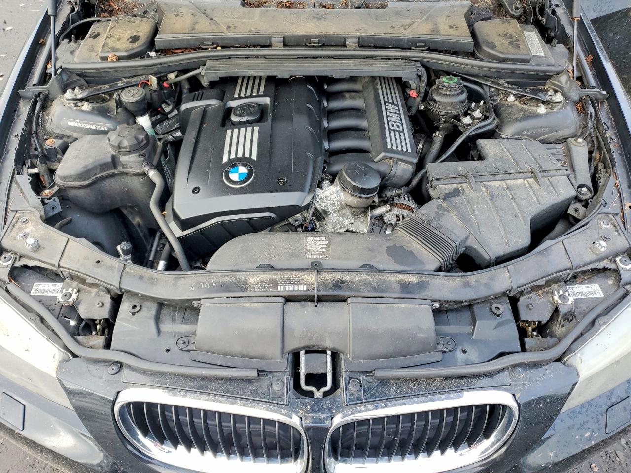 2011 Bmw 328 Xi Черный vin: WBAPK7C58BA972626