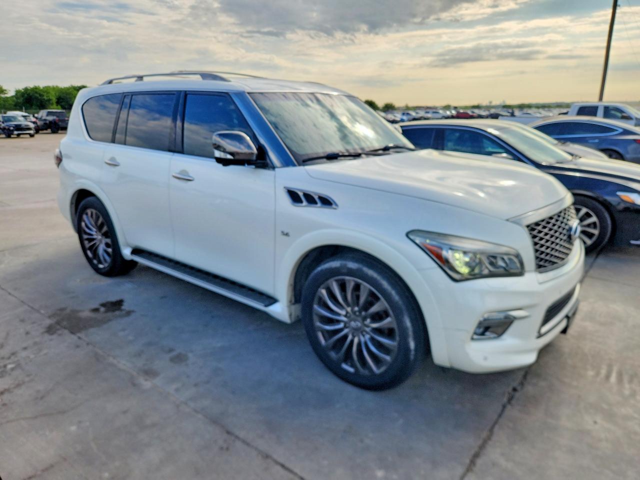 2015 Infiniti Qx80 White vin: JN8AZ2NE9F9082720