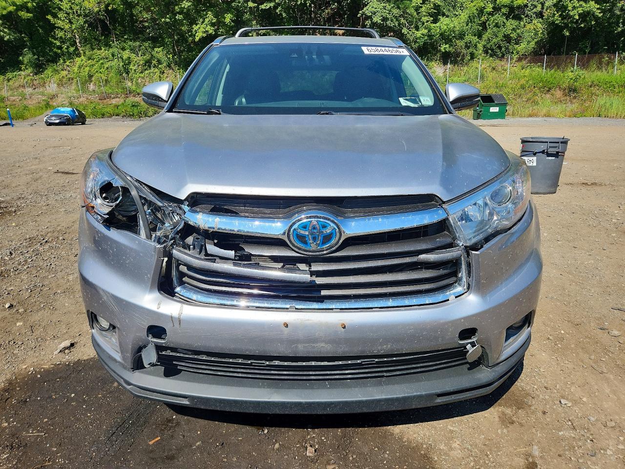 2015 Toyota Highlander Hybrid Limited Platinum Серебряный vin: 5TDDCRFH0FS008146