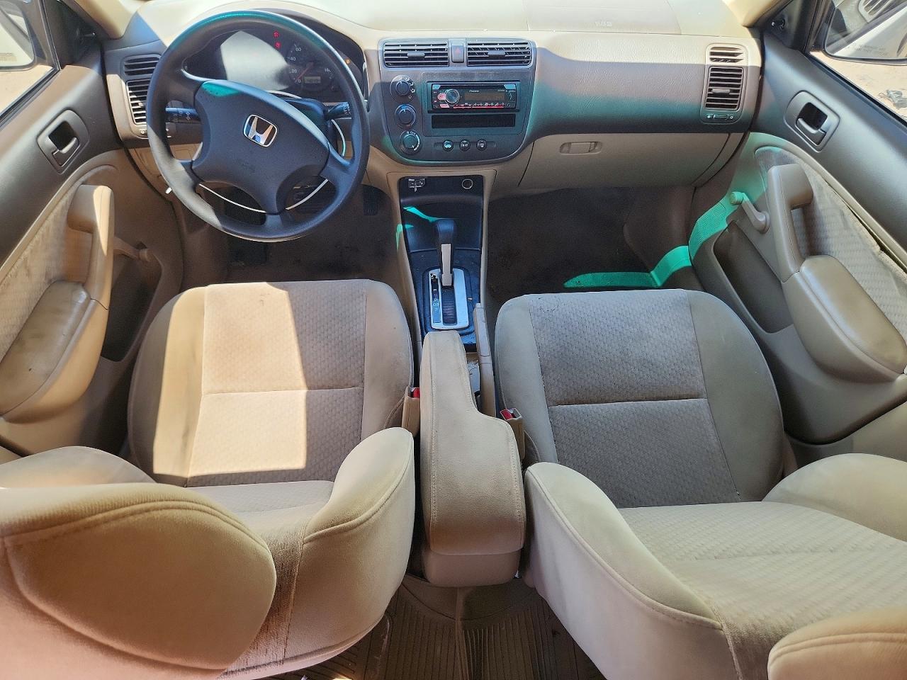 2005 Honda Civic Dx Vp White vin: 1HGES163X5L025180
