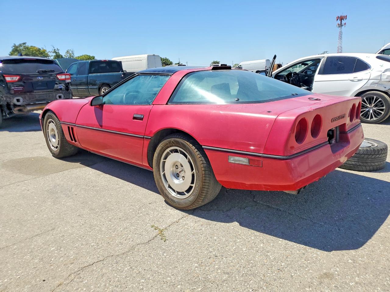 1986 Chevrolet Corvette Red vin: 1G1YY0784G5123135