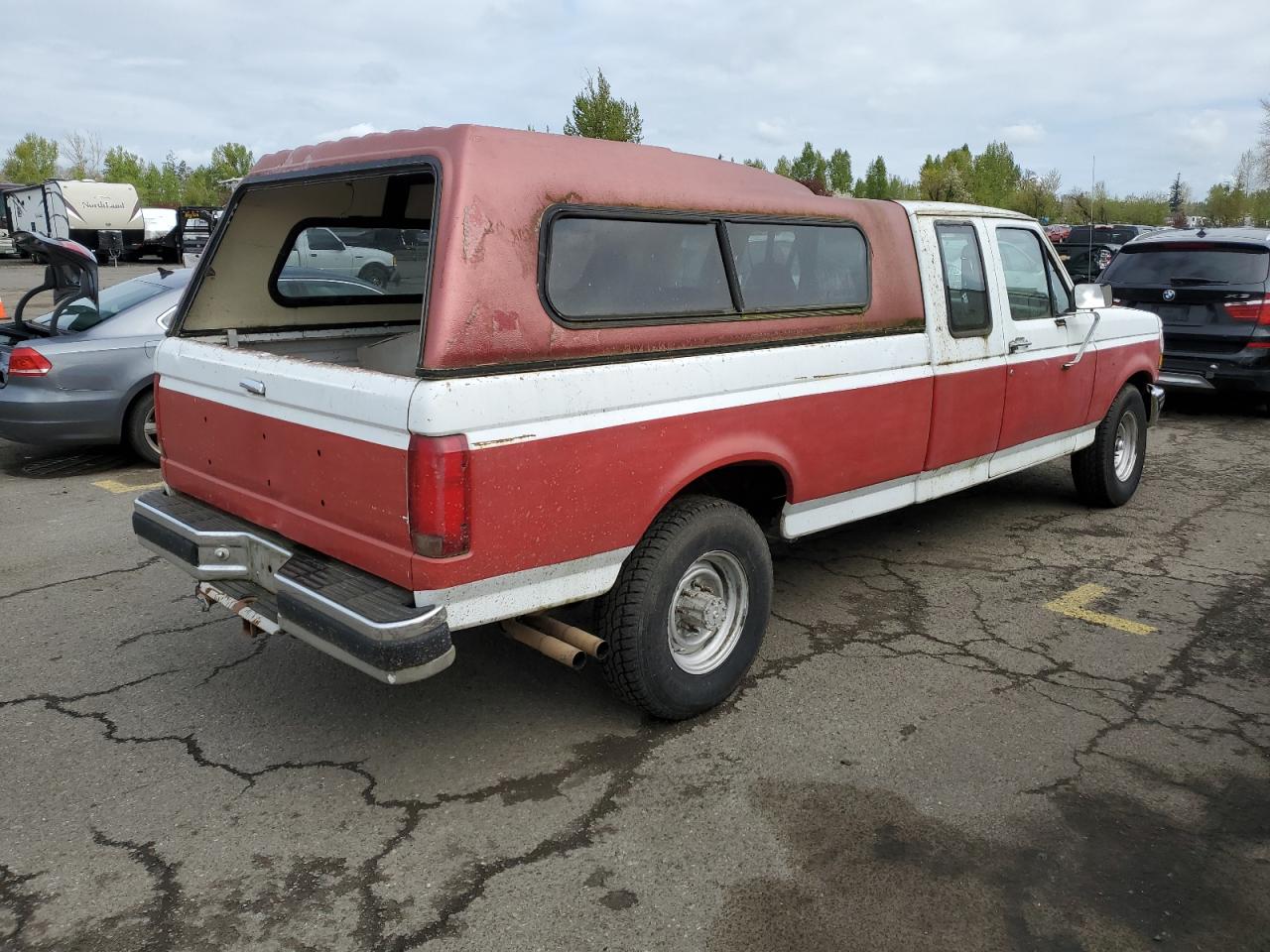 1993 Ford F250 White vin: 1FTHX25GXPKB86306