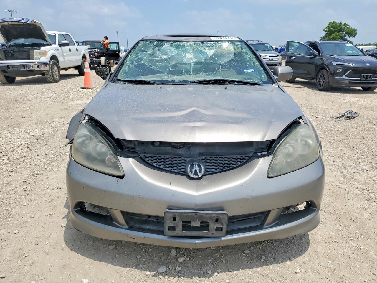 2005 Acura Rsx Silver vin: JH4DC54805S006297