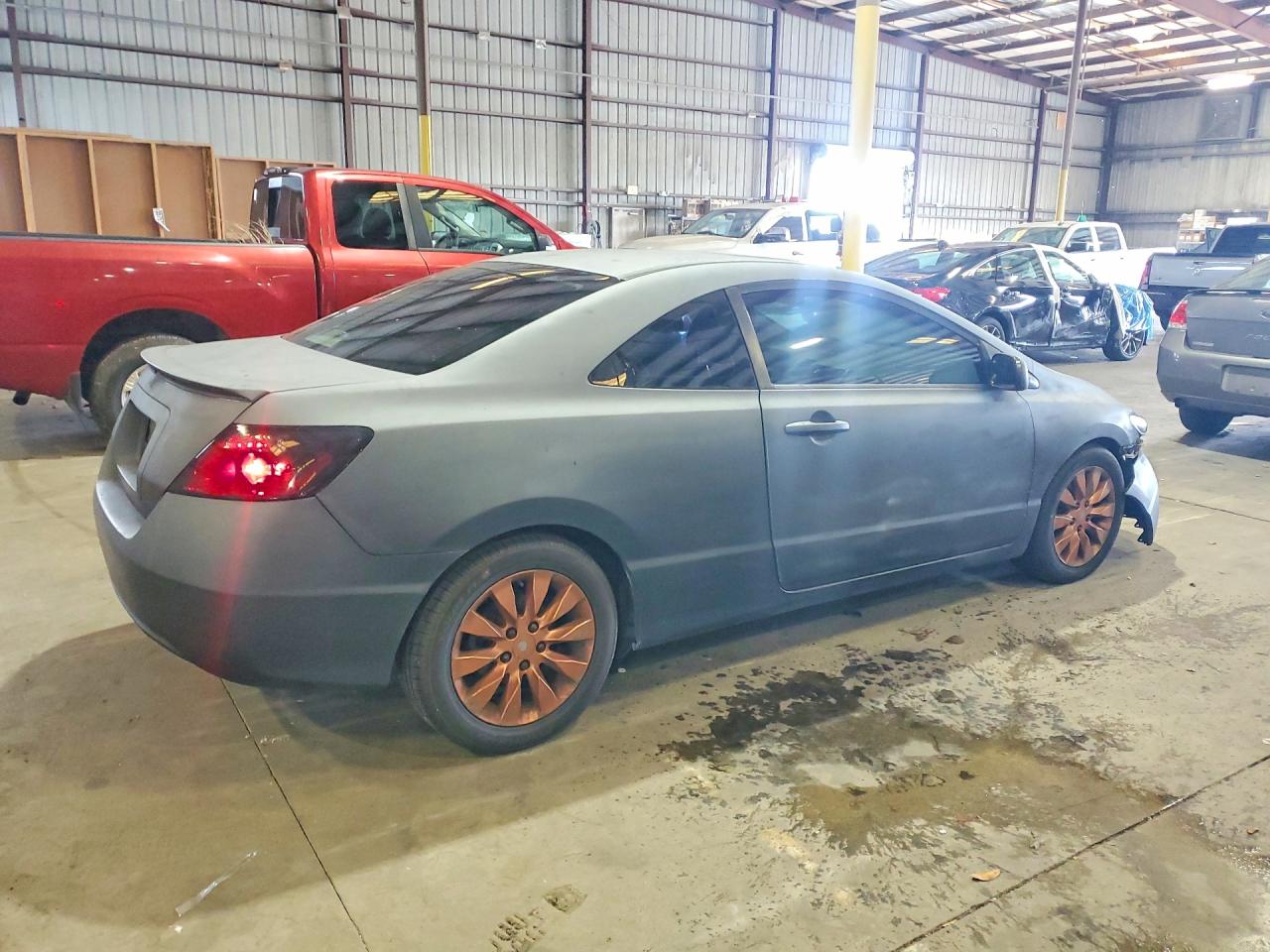 2008 Honda Civic Ex Gray vin: 2HGFG12828H501205