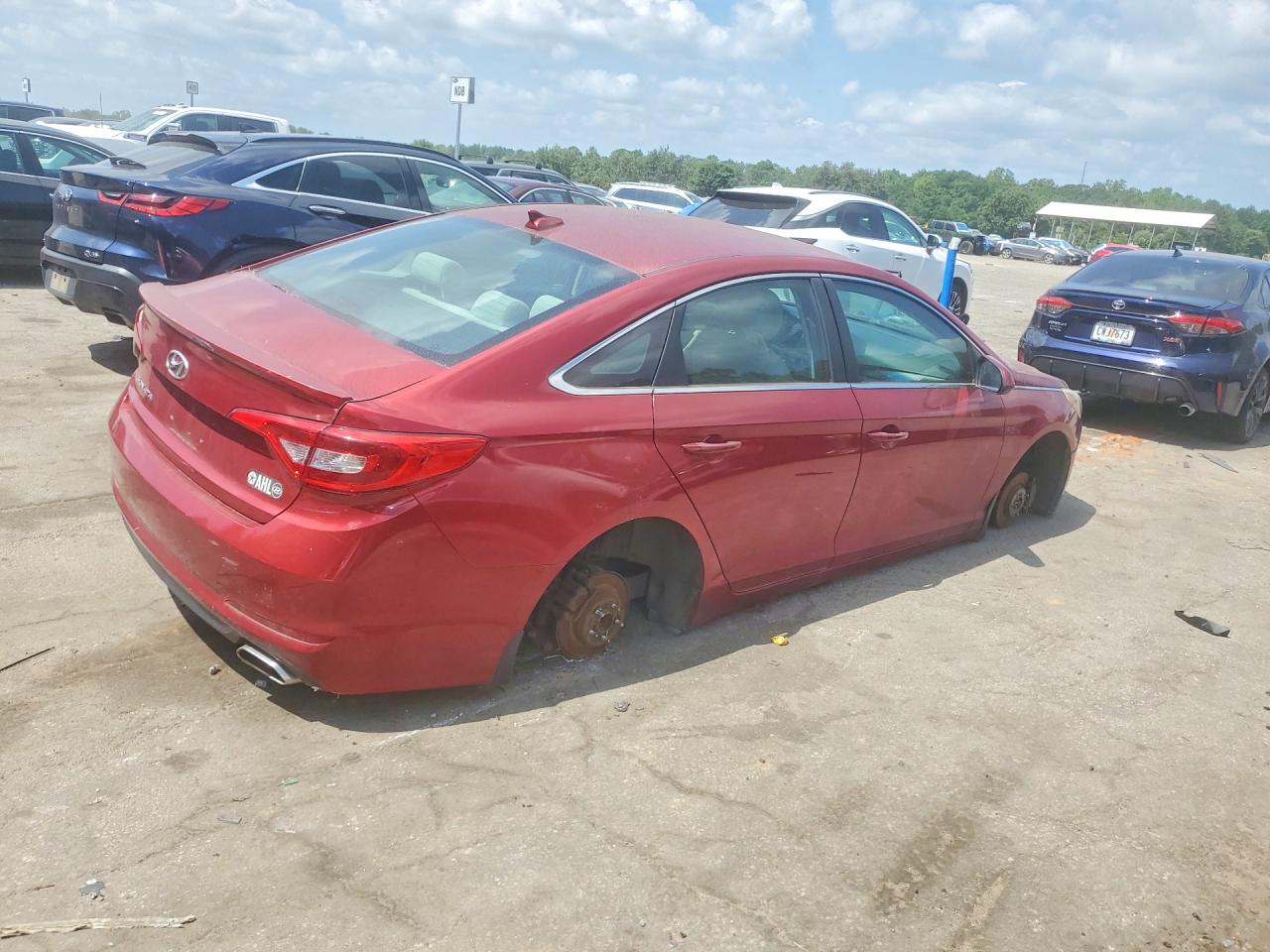 2015 Hyundai Sonata Se Red vin: 5NPE24AF9FH054905
