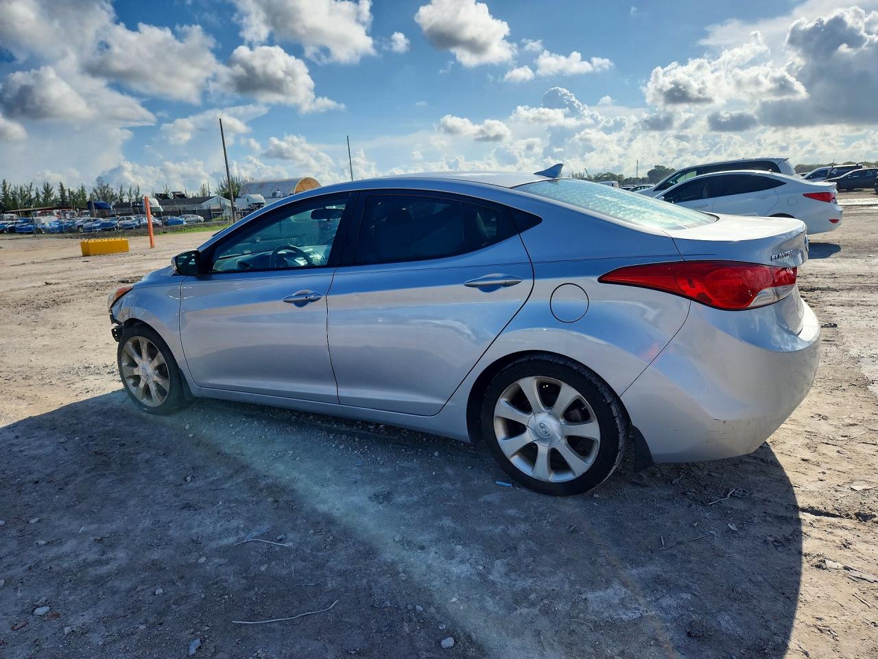 2012 Hyundai Elantra Limited Silver vin: 5NPDH4AE9CH139482