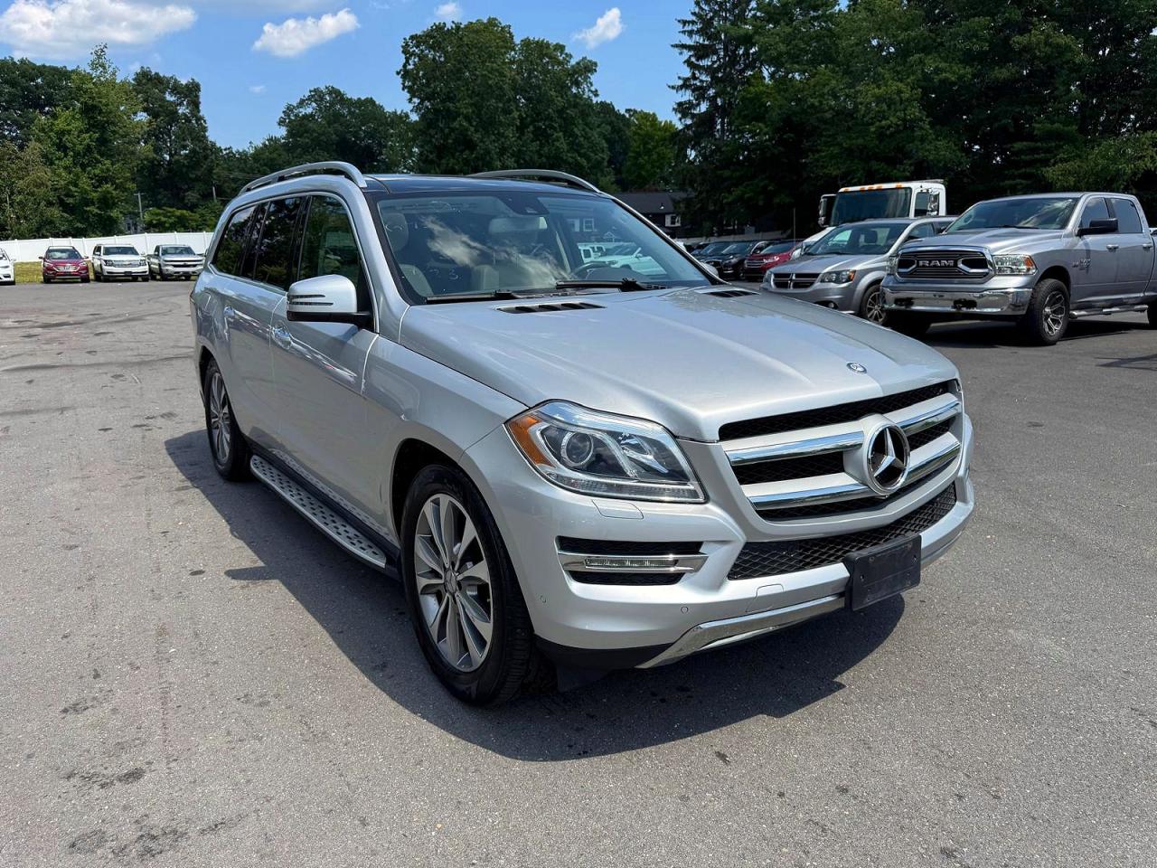 2014 Mercedes-benz Gl 450 4matic Silver vin: 4JGDF7CE4EA419014