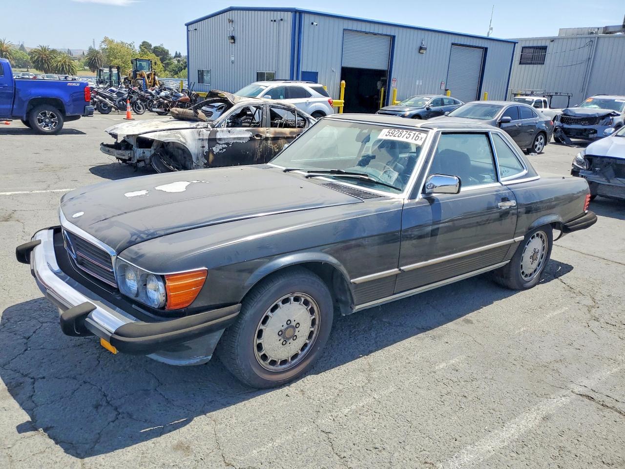 1989 Mercedes-benz 560 Sl Black vin: WDBBA48D9KA094430