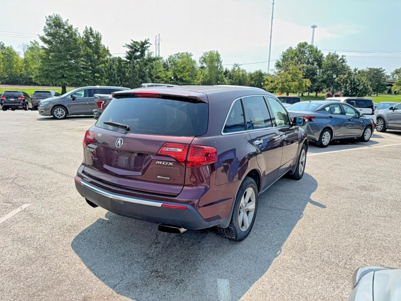 2010 Acura Mdx Technology Burgundy vin: 2HNYD2H64AH532127