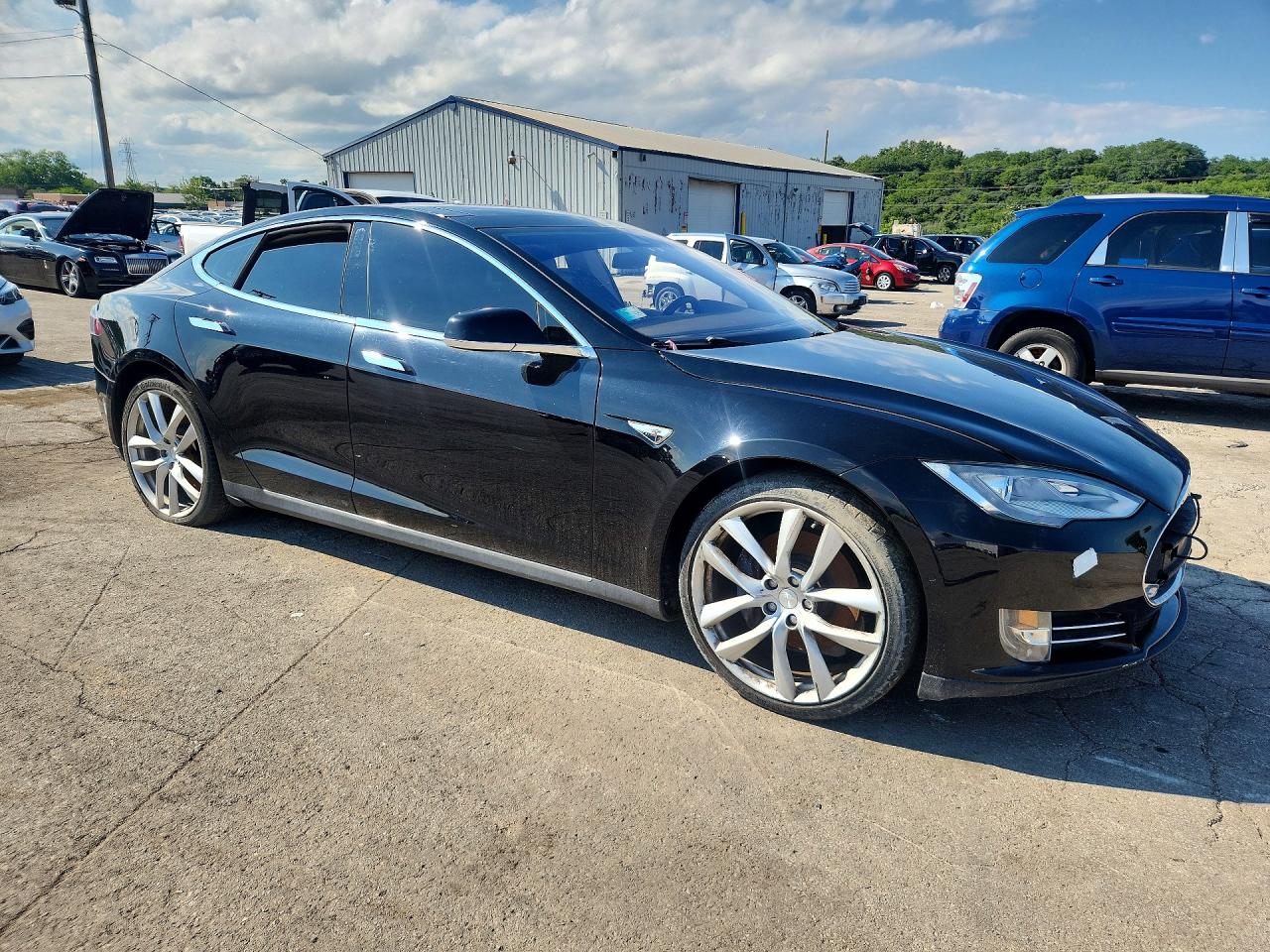 2014 Tesla Model S Black vin: 5YJSA1S19EFP56842