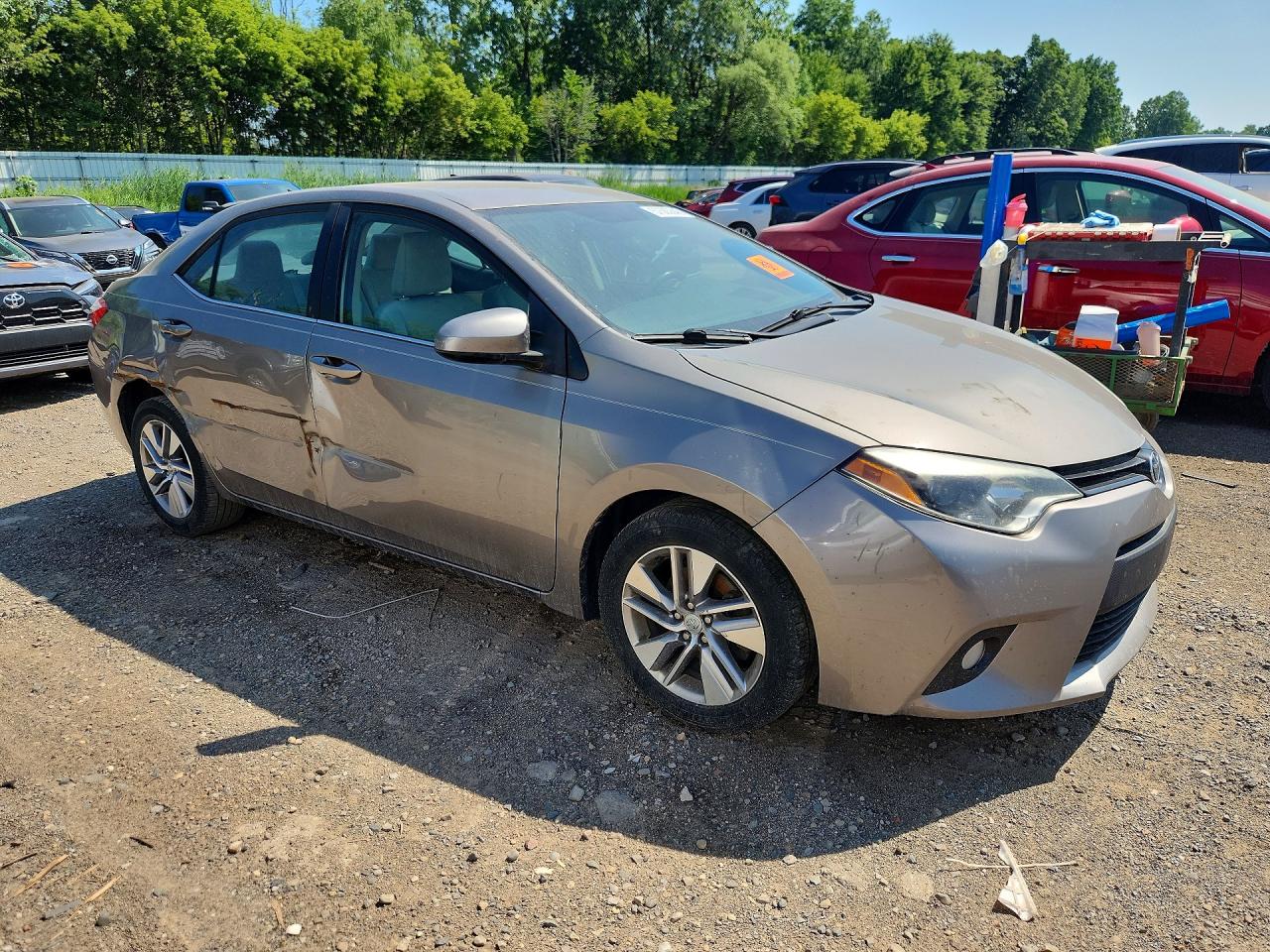 2014 Toyota Corolla Le Eco Plus Gray vin: 2T1BPRHE8EC086938