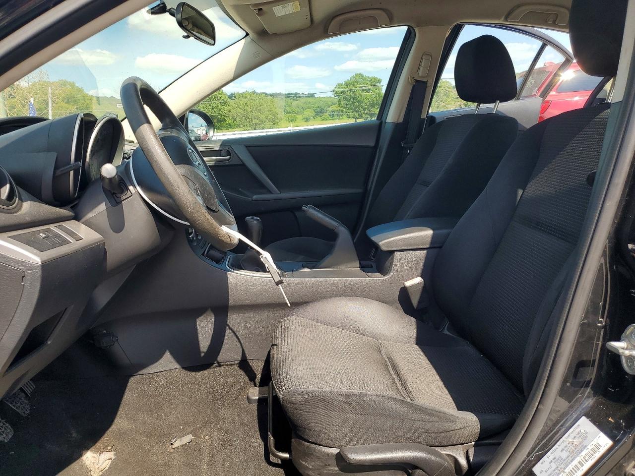 2012 Mazda 3 I Black vin: JM1BL1UF7C1595464
