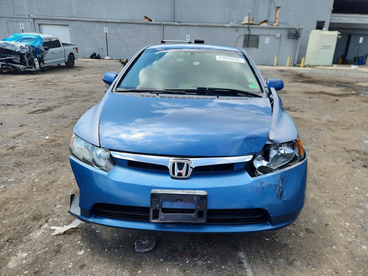 2007 Honda Civic Lx Синий vin: 2HGFA16507H513949