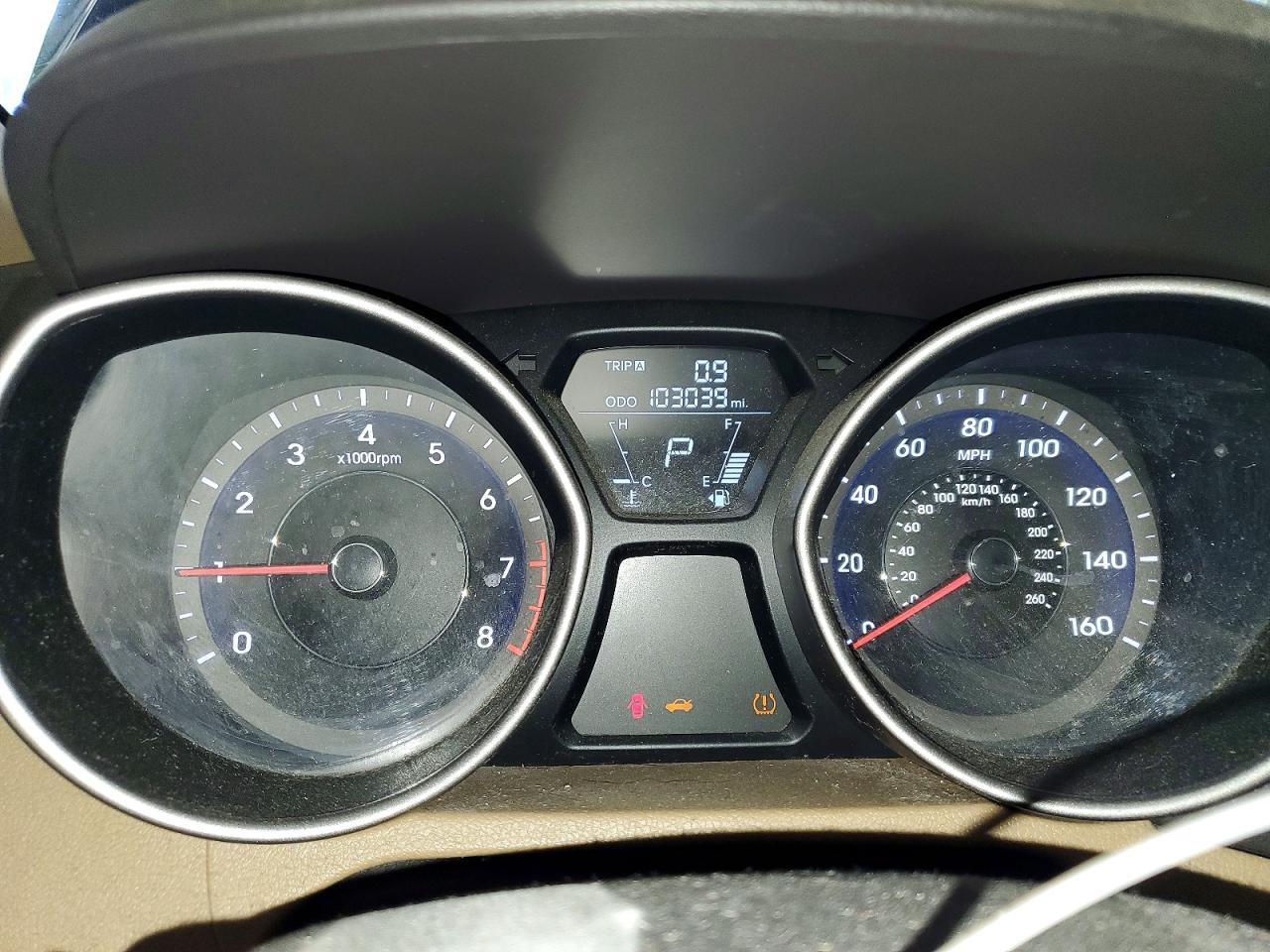 2013 Hyundai Elantra Gls Black vin: 5NPDH4AE6DH348406