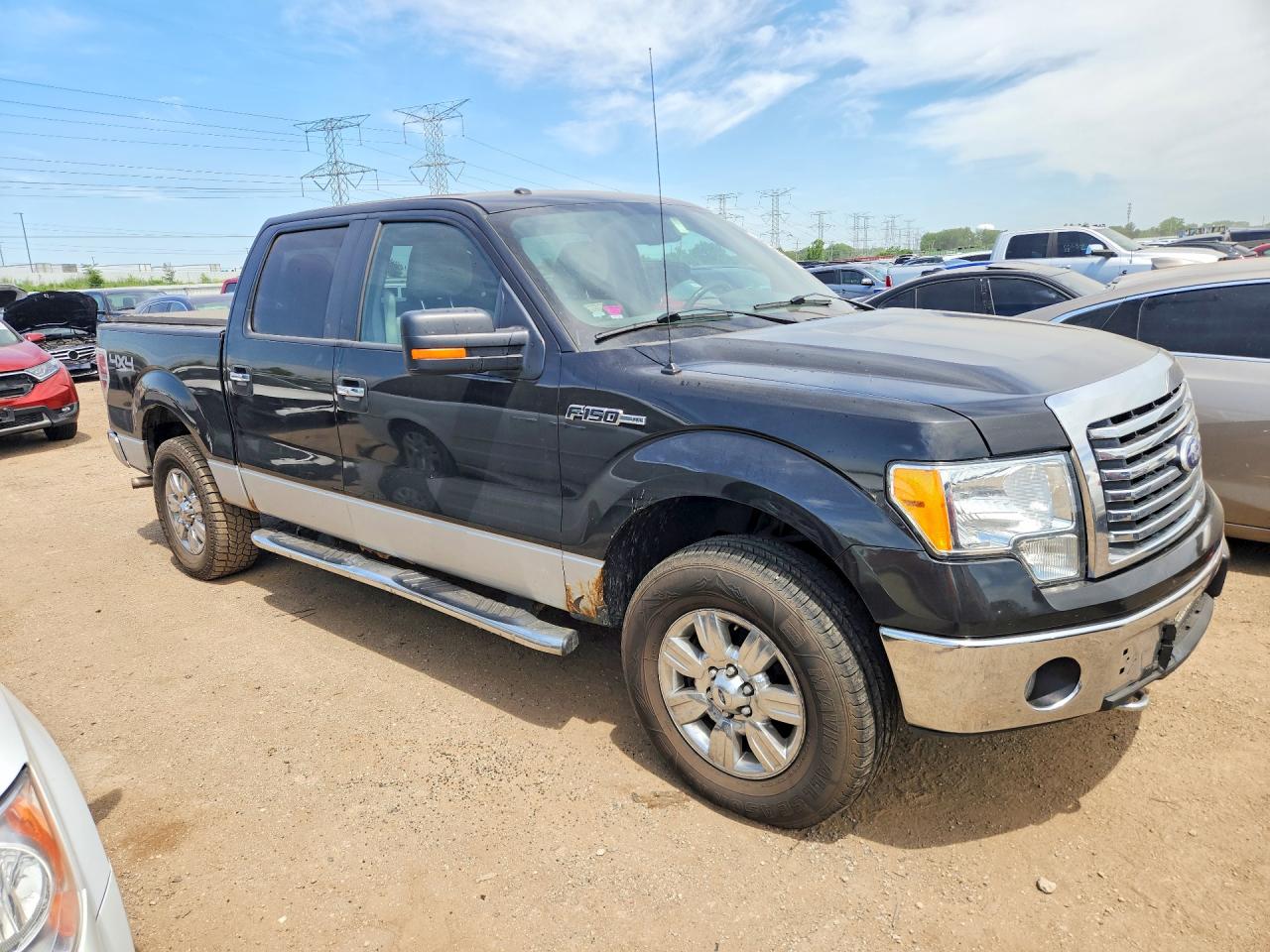 2010 Ford F150 Supercrew Black vin: 1FTFW1EV3AFD16722