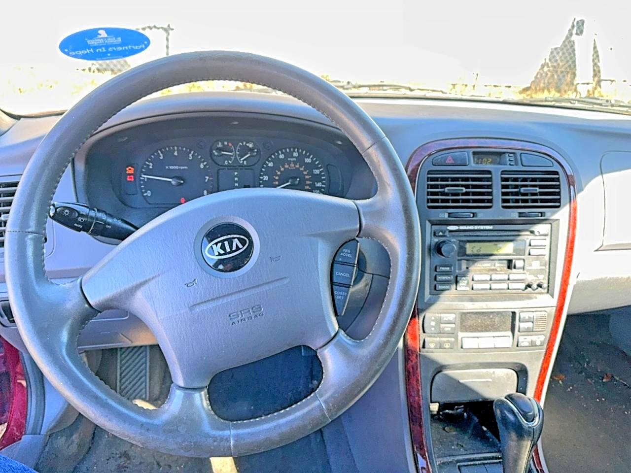 2004 Kia Optima Lx Бордовый vin: KNAGD126645321217