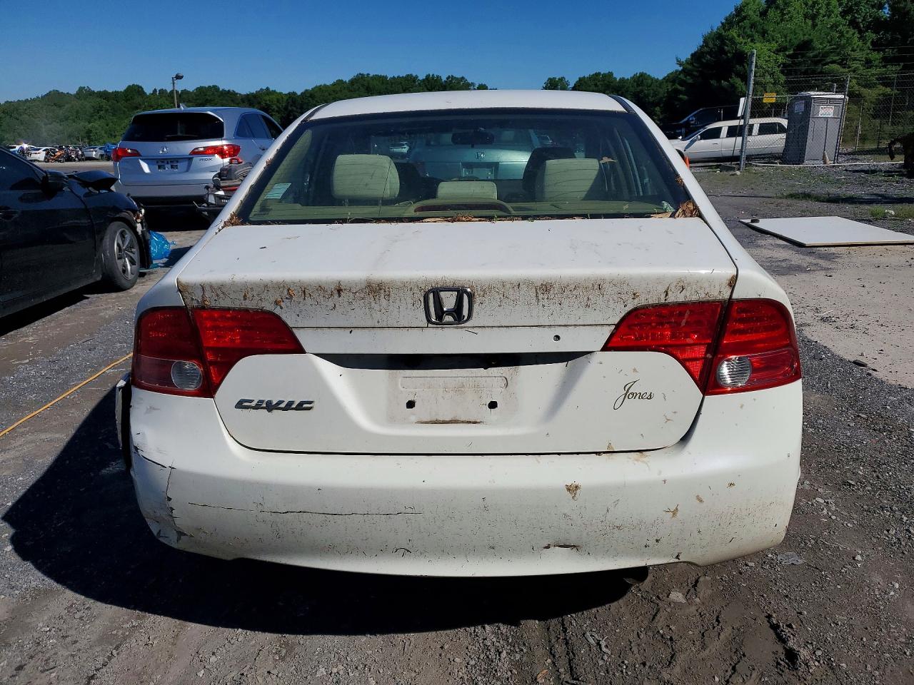 2007 Honda Civic Ex White vin: 1HGFA16867L028213
