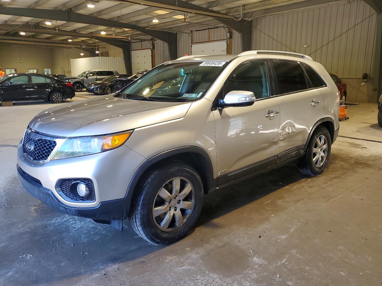 2013 Kia Sorento Lx Silver vin: 5XYKTCA61DG396931