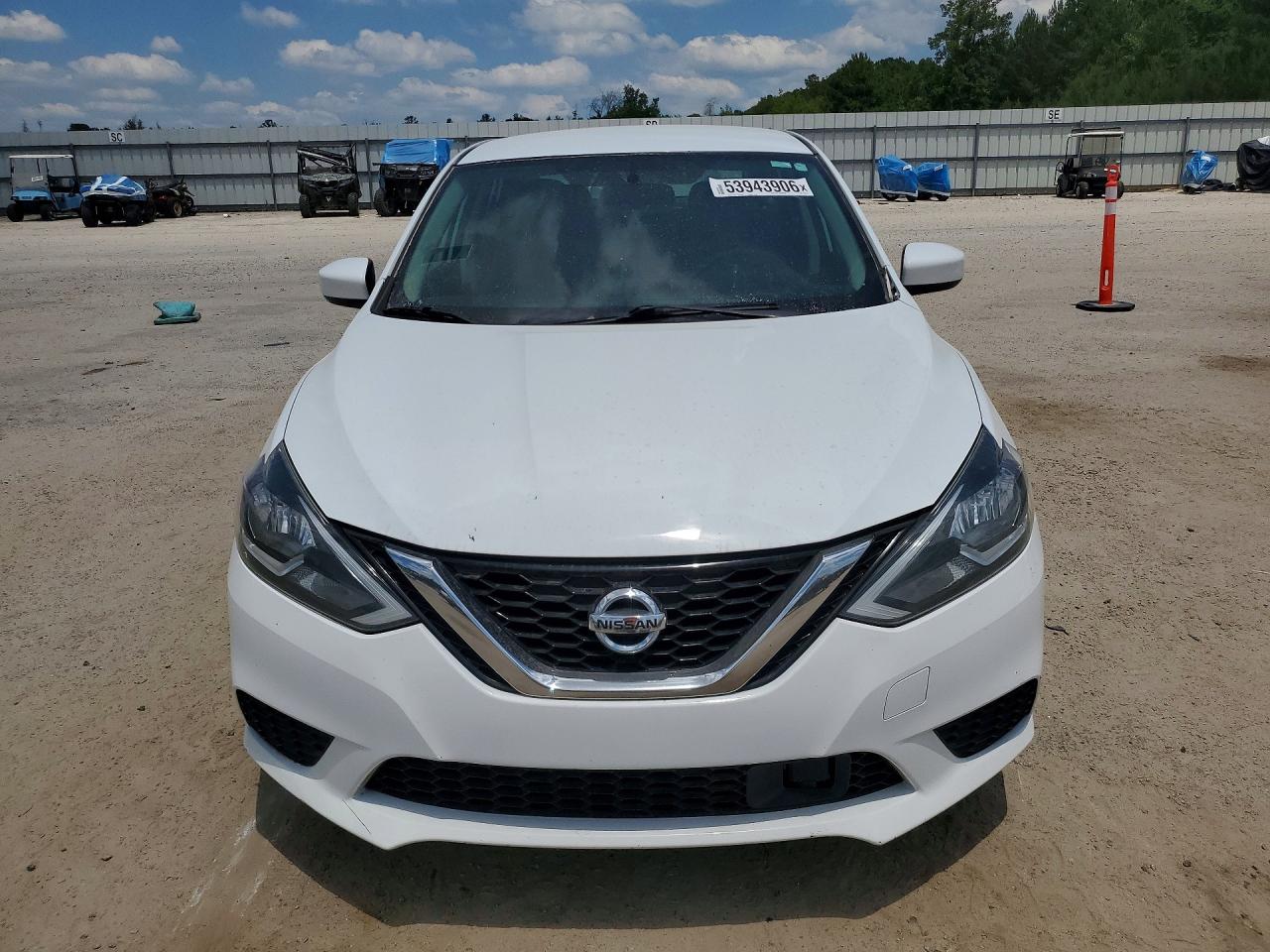 2018 Nissan Sentra Sv White vin: 3N1AB7AP2JY239353