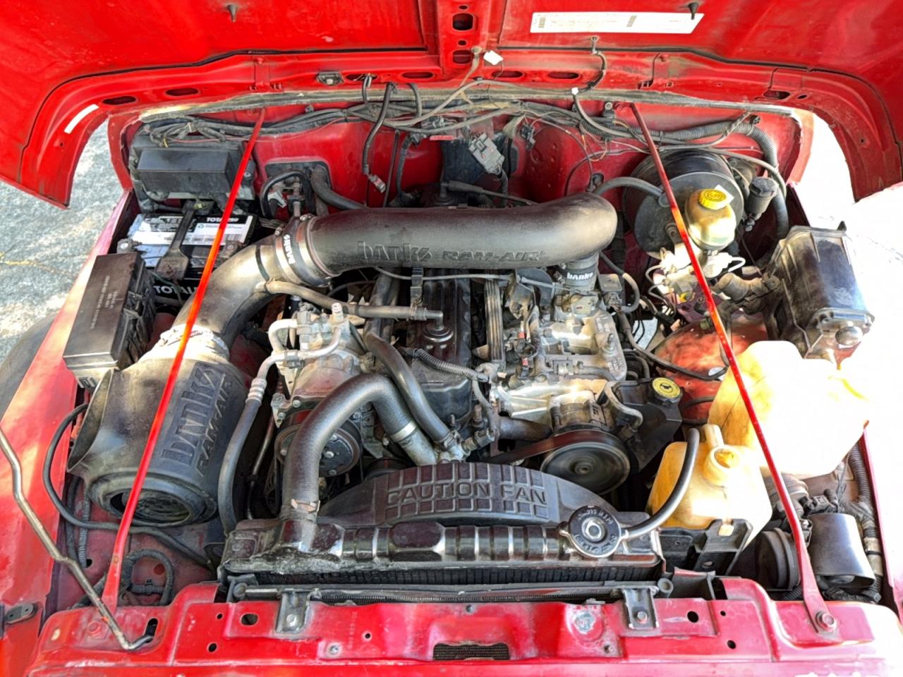 1998 Jeep Wrangler / Tj Sport Красный vin: 1J4FY19S4WP732185