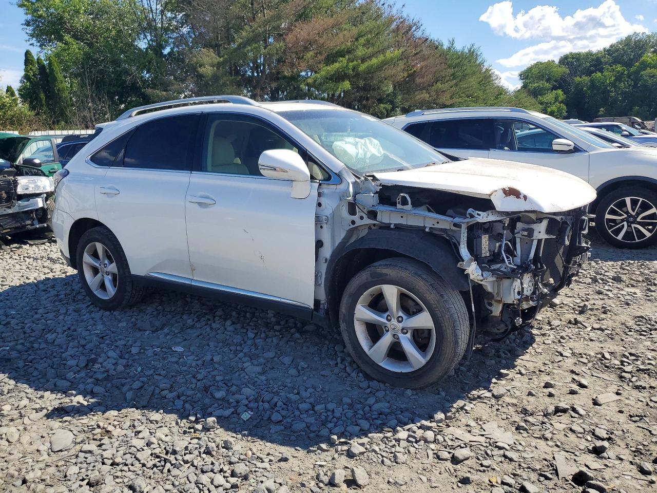 2013 Lexus Rx 350 Base White vin: 2T2BK1BA7DC210097