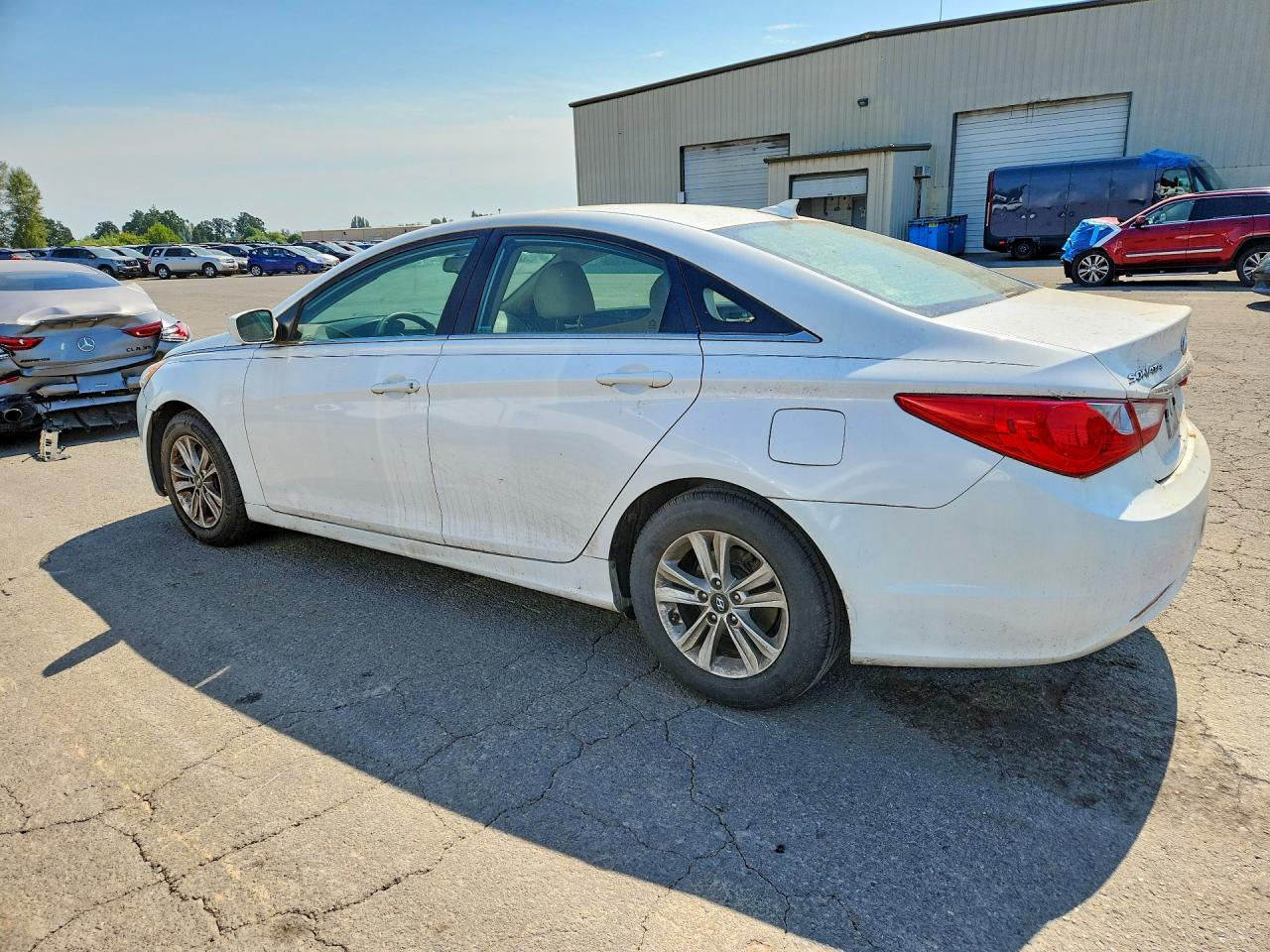 2013 Hyundai Sonata Gls White vin: 5NPEB4ACXDH759795